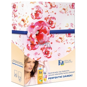 Fa Vitamin & Power Floral sprchový gel Medový meloun 250 ml + deodorant sprej orchidej a maceška 150 ml, kosmetická sada