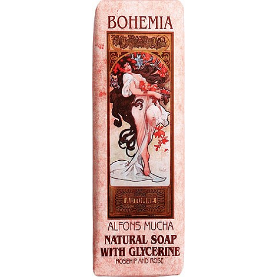 Bohemia Gifts Alfons Mucha Růže toaletní mýdlo 125 g
