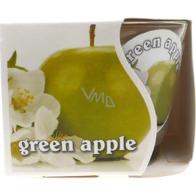 MaP Green Apple aromatická svíčka ve skle 80 g