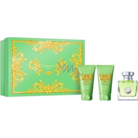 Versace Versense toaletní voda pro ženy 50 ml + tělové mléko 50 ml + sprchový gel 50 ml, dárková sada