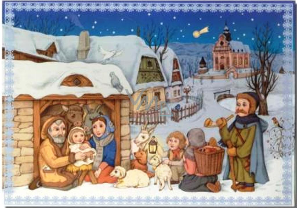 Albi Hrací přání do obálky Betlém Veselé vánoční hody Boni Pueri 14,8 x 21 cm - VMD drogerie a parfumerie
