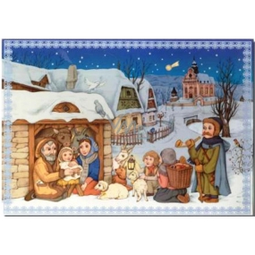 Albi Hrací přání do obálky Betlém Veselé vánoční hody Boni Pueri 14,8 x 21 cm