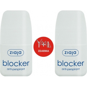 Ziaja Blocker kuličkový antiperspirant deodorant roll-on pro ženy 2 x 60 ml, duopack