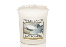 Yankee Candle Baby Powder - Dětský pudr vonná svíčka votivní 49 g