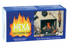 Hexa Tuhý podpalovač, tuhý líh, kostky, 200 g