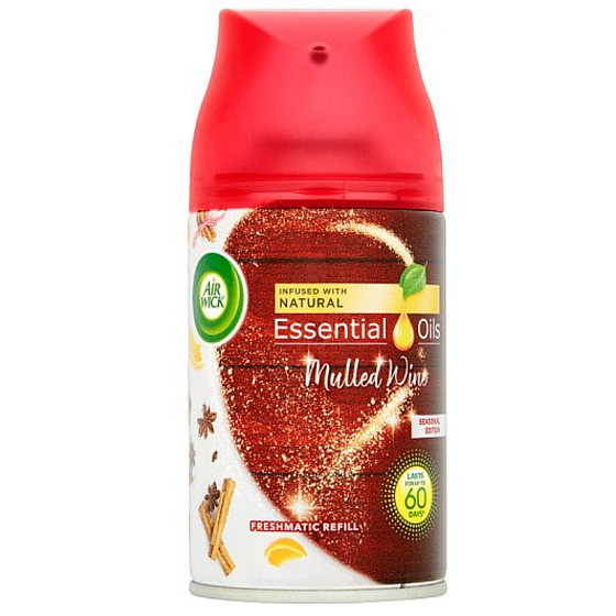 Air Wick FreshMatic Essential Oils Mulled Wine - Svařené víno automatický osvěžovač náhradní náplň 250 ml
