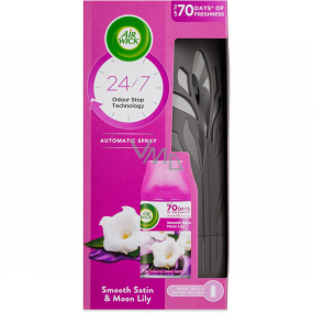 Air Wick FreshMatic Smooth Satin & Moon Lily - Jemný satén a měsíční lilie automatický sprej 250 ml