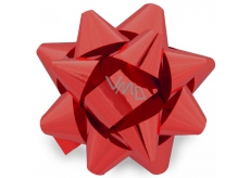 Nekupto Hvězdice střední metal červená 6,5 cm HX 127 30