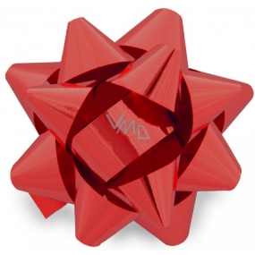 Nekupto Hvězdice střední metal červená 6,5 cm HX 127 30