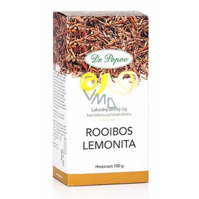 Dr. Popov Rooibos lemonita čaj s povzbuzujícími účinky a skvělou chutí 100 g