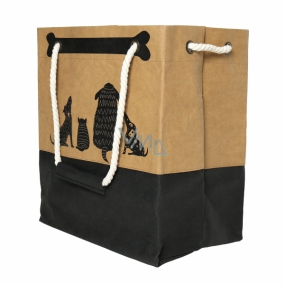 Albi Eko taška vyrobené z pratelného papíru s uchem - pejsci 30 cm x 34 cm x 18 cm