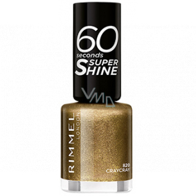 Rimmel London 60 Seconds Super Shine Nail Polish lak na nehty 820 Craycray 8 ml