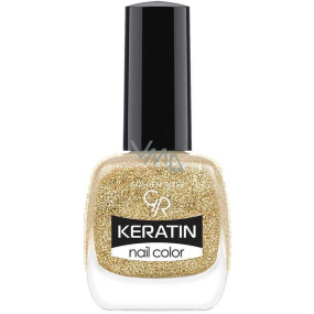 Golden Rose Keratin Nail Color Glitter lak na nehty 406 10,5 ml