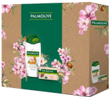 Palmolive Almond Naturals Almond & Milk sprchový krém 250 ml + Naturals Delicate Care s mandlovým mlékem toaletní mýdlo 90 g, kosmetická sada pro ženy