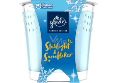 Glade Starlight & Snowflakes s vůní zimních nocí a sněhových vloček vonná svíčka ve skle, doba hoření až 38 hodin 129 g