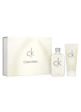Calvin Klein One toaletní voda 200 ml + tělové mléko 200 ml, dárková sada unisex