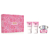Versace Bright Crystal toaletní voda 50 ml + sprchový gel 50 ml + tělové mléko 50 ml, dárková sada pro ženy