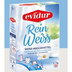 Evidur Gardinen Reinweiss – Prášek na bílé záclony 600 g