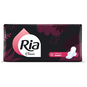 Ria Classic Normal Plus Deo dámské vložky, 10 ks Ria Classic Normal Plus Deo dámské vložky, 10 ks