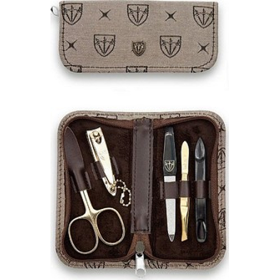 Kellermann 3 Swords Luxusní manikúra 5 dílná Textile Royal v textilníchm pouzdru 7021FN