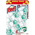 Bref Power Aktiv 4 Formula Chlorine Fresh Eucalyptus WC blok pro hygienickou čistotu a svěžest Vaší toalety, zbarvuje vodu Mega pack 3x50 g
