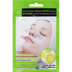 Absolute New York Brightening Essence Tissue Vitamin C Extract pleťová maska ubrousek 1 kus