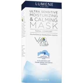 Lumene Ultra Sensitive Moisturizing & Calming Mask uklidňující a hydratační maska pro velmi citlivou pleť 75 ml