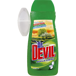 Dr. Devil Apple Fresh, WC gel + košíček, 400 ml Dr. Devil Apple Fresh, WC gel + košíček, 400 ml