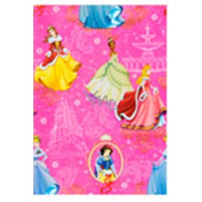 Ditipo Dárkový balicí papír 70 x 200 cm Vánoční Disney Princezny růžový
