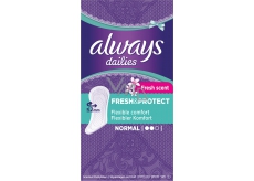 Always Dailies Fresh & Protect Fresh Scent Normal s jemnou vůní slipové intimní vložky 30 kusů