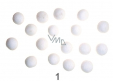 Bambulky Bílé 2,5 cm 18 kusů v sáčku