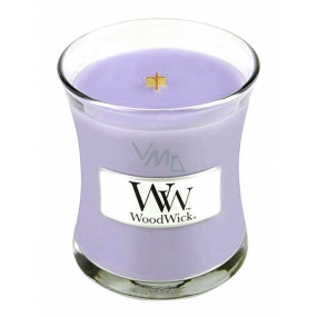 WoodWick Lilac - Šeřík vonná svíčka s dřevěným knotem a víčkem sklo malá 85 g