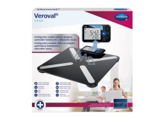 Veroval Intelligentní digitální váha analýza hmotnosti, tuku, kostí, svalové tkáně, metabolismu