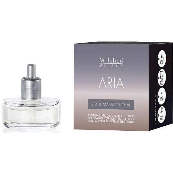 Millefiori Milano Aria Spa & Massage Thai - Thajské spa a Masáž náplň do elektrického difuzéru voní 6-8 týdnů 20 ml