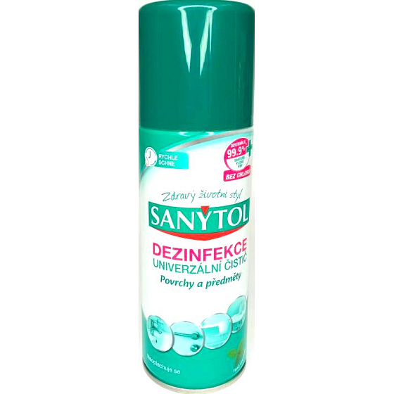 Sanytol 2v1 Dezinfekce univerzální čistič sprej 400 ml
