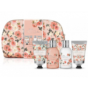 Baylis & Harding Královská zahrada šampon na vlasy 100 ml + sprchový krém 50 ml + tělové mléko 100 ml + kondicionér na vlasy 50 ml + etue, kosmetická sada pro ženy