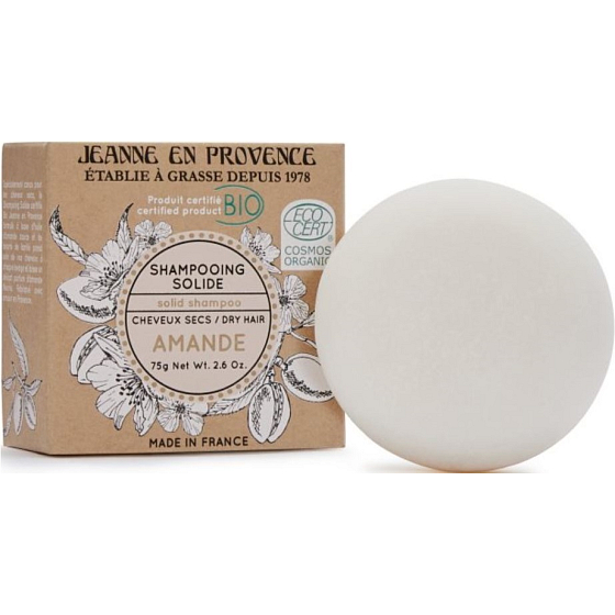 Jeanne en Provence Amande - Mandle BIO tuhý šampon pro suché vlasy 100 g