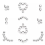 Essence 3D Jewels nálepky na nehty kamínky 02 Mirror universe 10 kusů