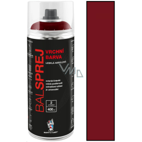 Balsprej vrchní univerzální akrylová barva ve spreji RAL 3004 Purpurově červená 400 ml