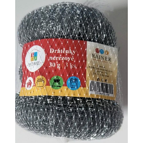Tidy Home nerezová drátěnka, 30 g 3 ks Tidy Home nerezová drátěnka, 30 g 3 ks