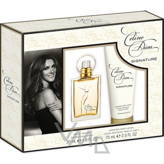 Celine Dion Signature toaletní voda 30 ml + tělové mléko 75 ml, dárková sada pro ženy