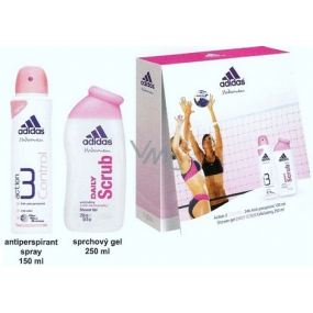 Adidas Action 3 Control antiperspirant sprej 150 ml + Daily Scrub sprchový gel 250 ml, kosmetická sada