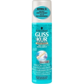 Gliss Kur Million Gloss regenerační expres balzám na vlasy 200 ml