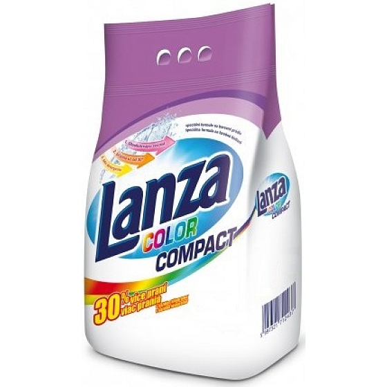 Lanza Color Compact prací prášek na barevné prádlo 80 dávek 4,5 kg + 1,5 kg