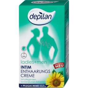 Depilan Ladies + Men Depilační sada intimní depilační krém 75 ml + ošetřující krém po depilaci 30 ml