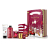 Baylis & Harding Červená kolekce pěna do koupele 500 ml + mléko na tělo a ruce 130 ml + šumivá koule do koupele + votivní svíčka se zlatým stojánkem + slavnostní kartička na kliku dveří + ponožky Červená sada pro Štědrý den