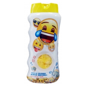 EP Line Emoji Smajlík sprchový gel s houbičkou na mytí pro děti 450 ml
