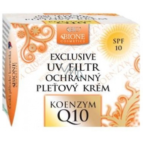 Bione Cosmetics Exclusive & Q10 Koenzym UV Filtr SPF10 ochranný denní pleťový krém pro normální a smíšenou pleť 51 ml