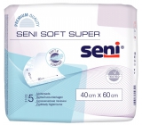 Seni Soft Super hygienické absorpční podložky 4 kapky, 40 x 60 cm 5 kusů