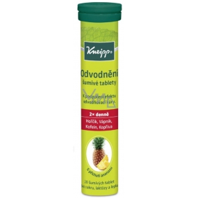 Kneipp Šumivé tablety na odvodnění, osvěžující nápoj s ananasovou chutí 20 tablet